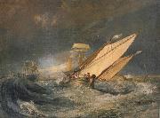 Joseph Mallord William Turner Fishing boats entering calais harbor oil